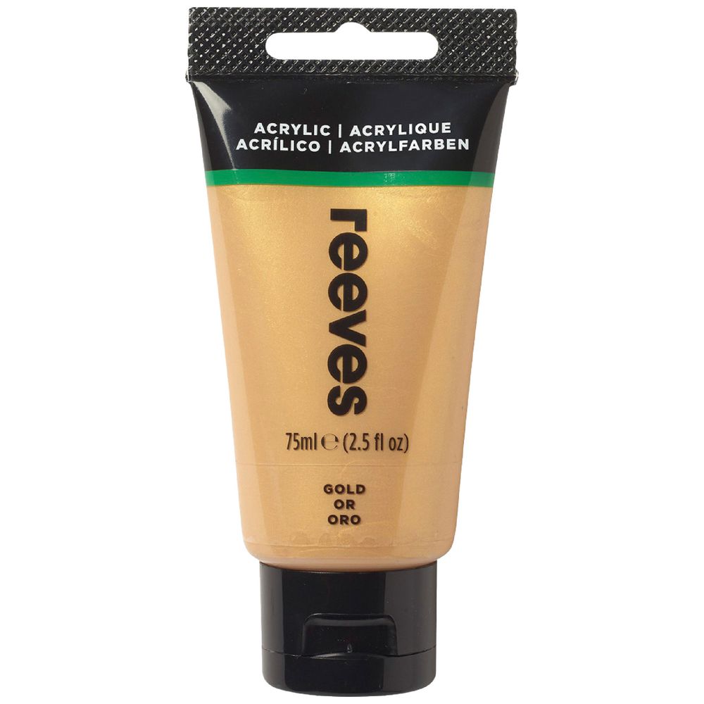 Reeves Artist Acrylic Paint 75mL Gold