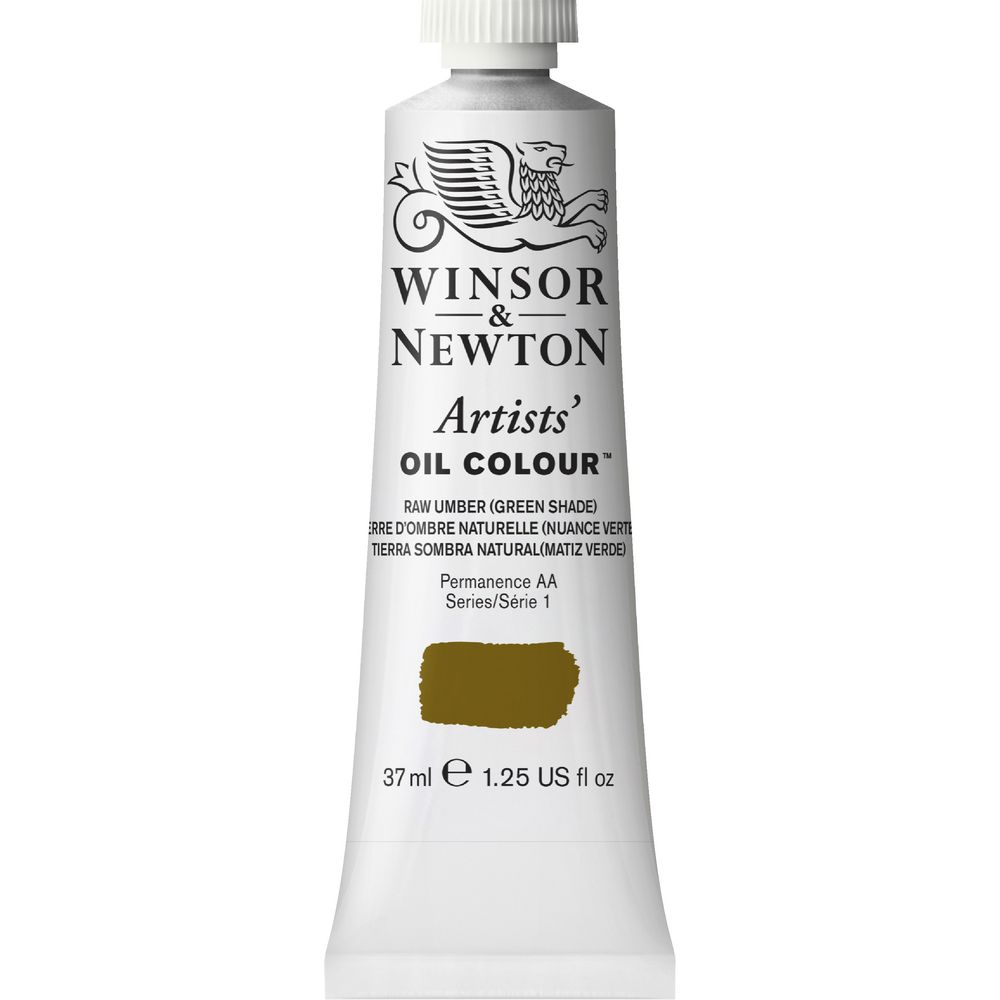 Winsor & Newton Artist Oil Colour 37mL Raw Umber Green S1
