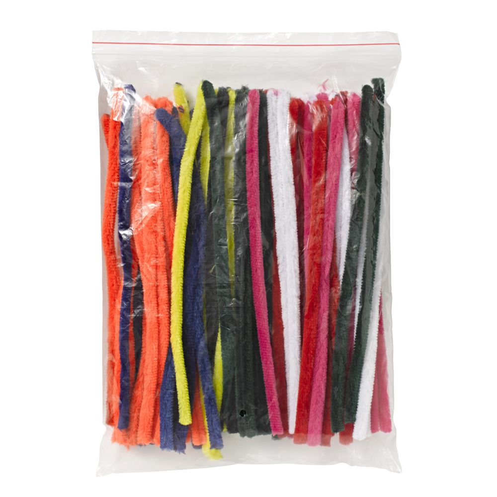 Jasart 30cm Chenille Pipe Cleaners Assorted 100 Pack Officeworks