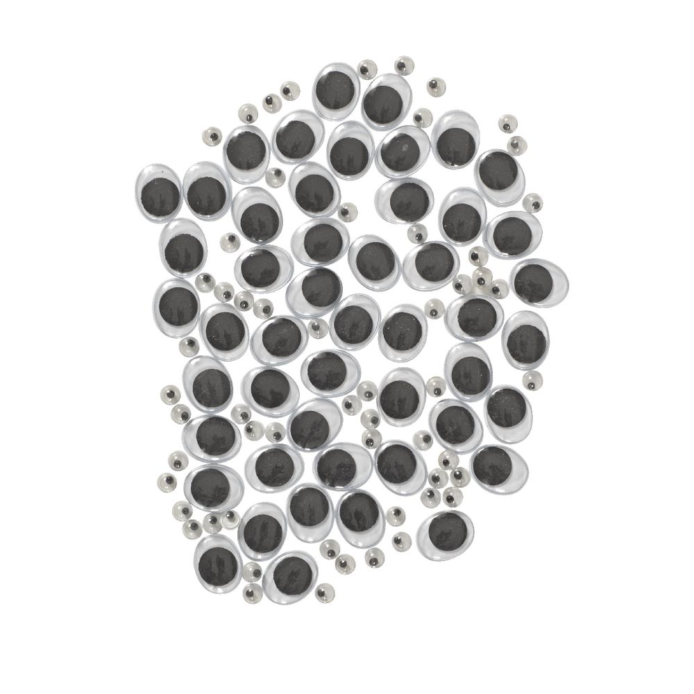 Jasart Joggle Eyes Assorted Sizes 100 Pack
