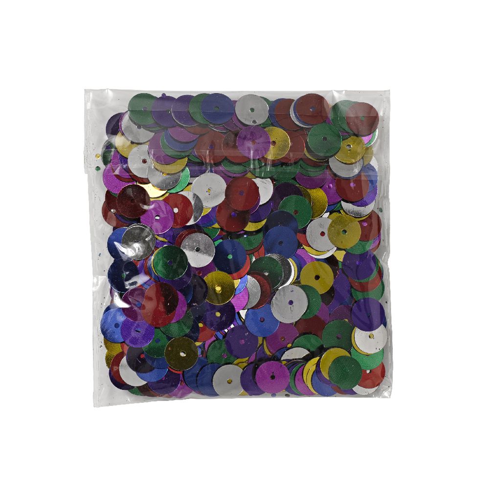 Jasart Round Sequins 10mm Assorted 25g