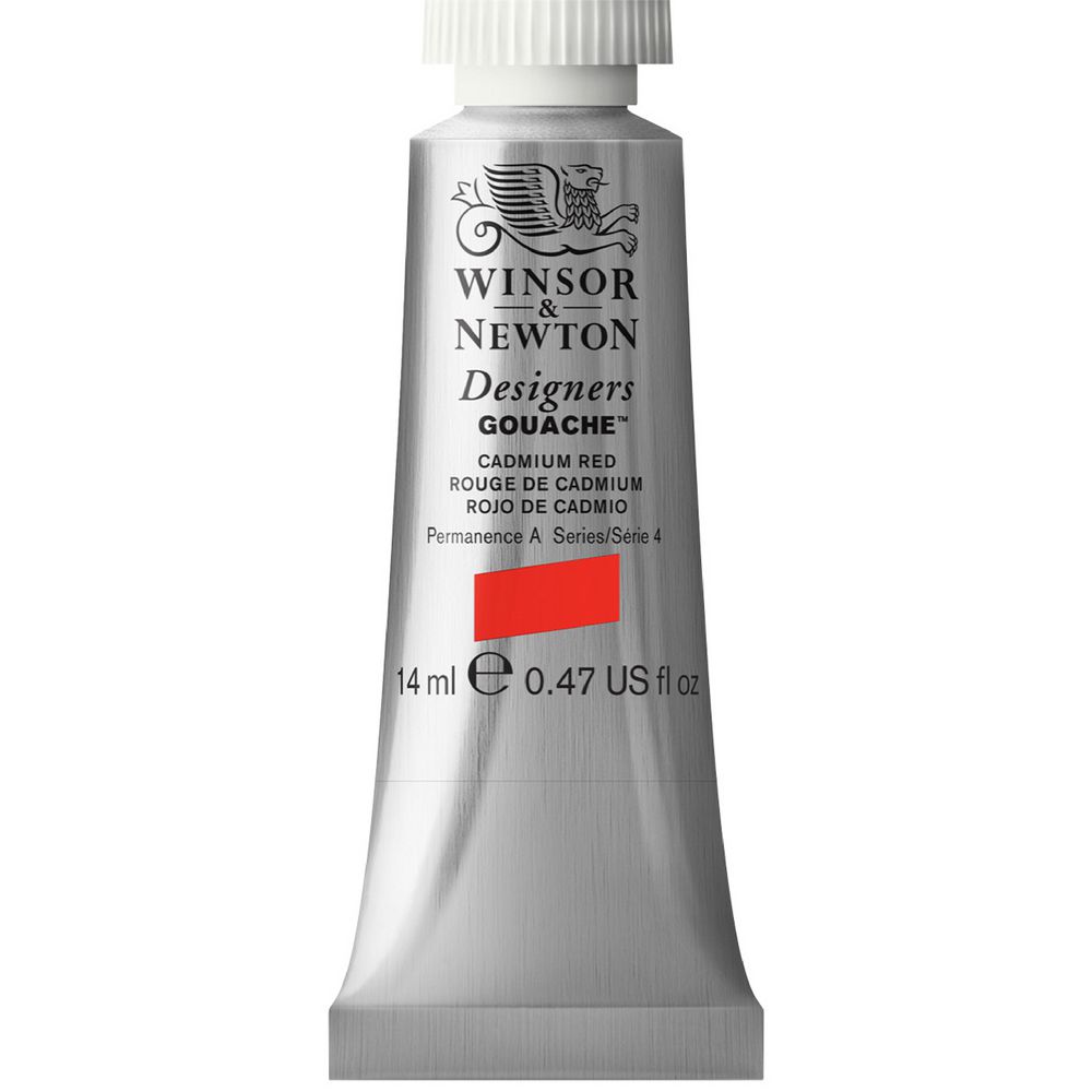 Winsor & Newton Designers Gouache 14mL Cadmium Red S4