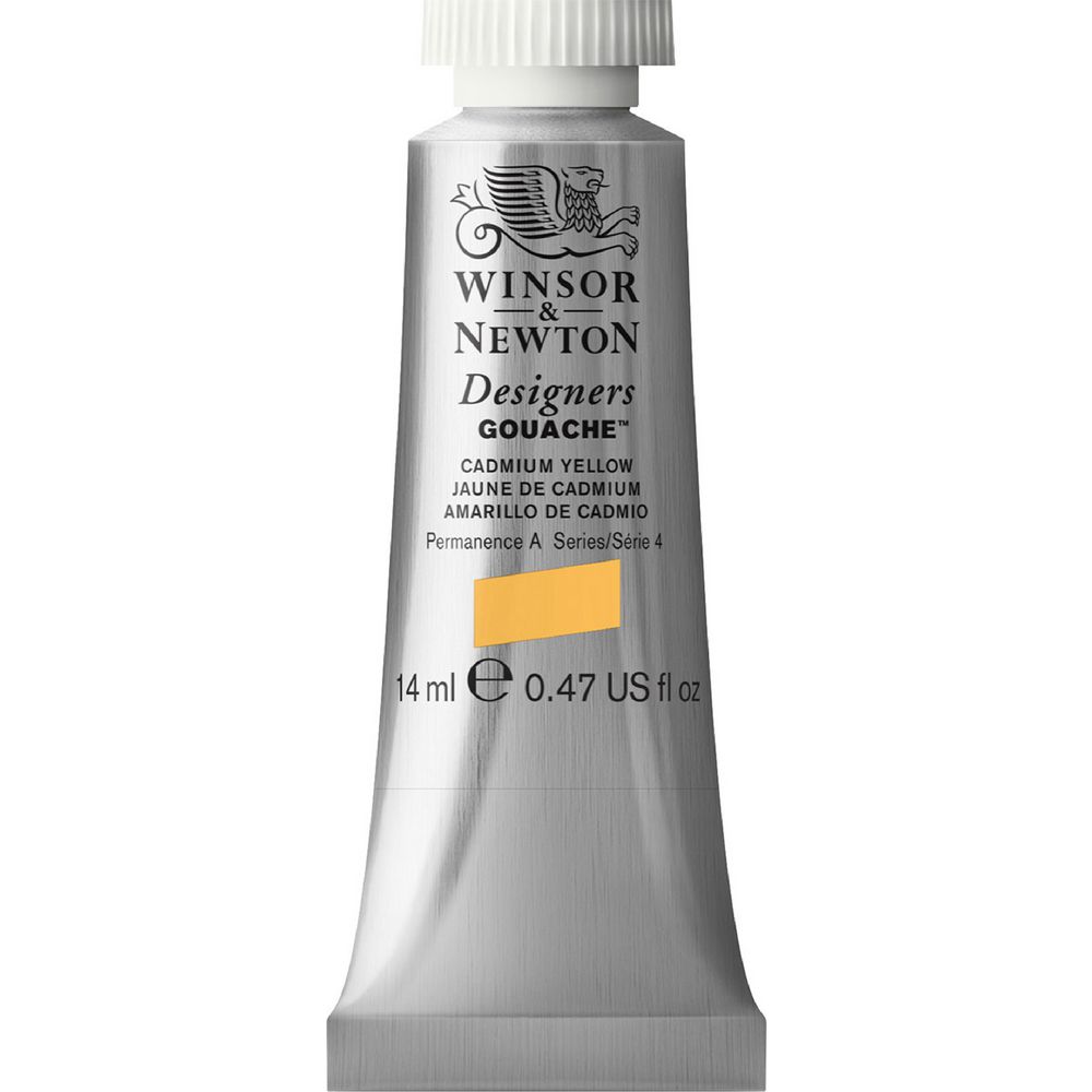 Winsor & Newton Designers Gouache 14mL Cadmium Yellow S4