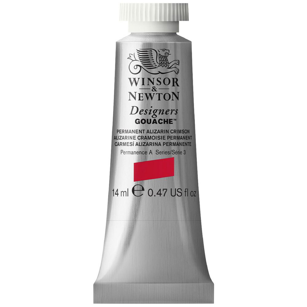 Winsor & Newton Designers Gouache 14mL Permanent Crimson S3