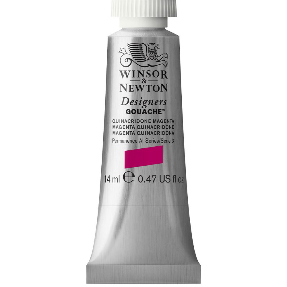 Winsor & Newton Designers Gouache 14mL Quin Magenta S3