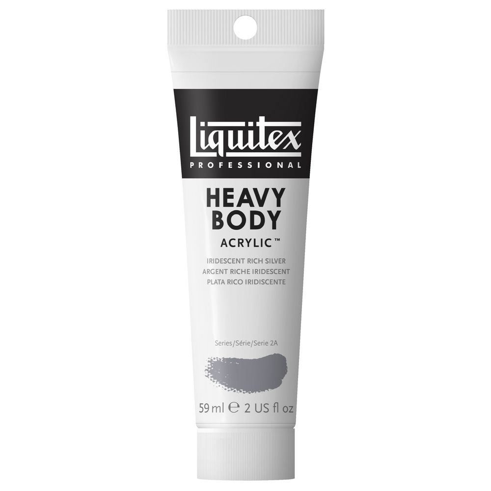 Liquitex Heavy Body Acrylic 59mL Iridescent Rich Silver