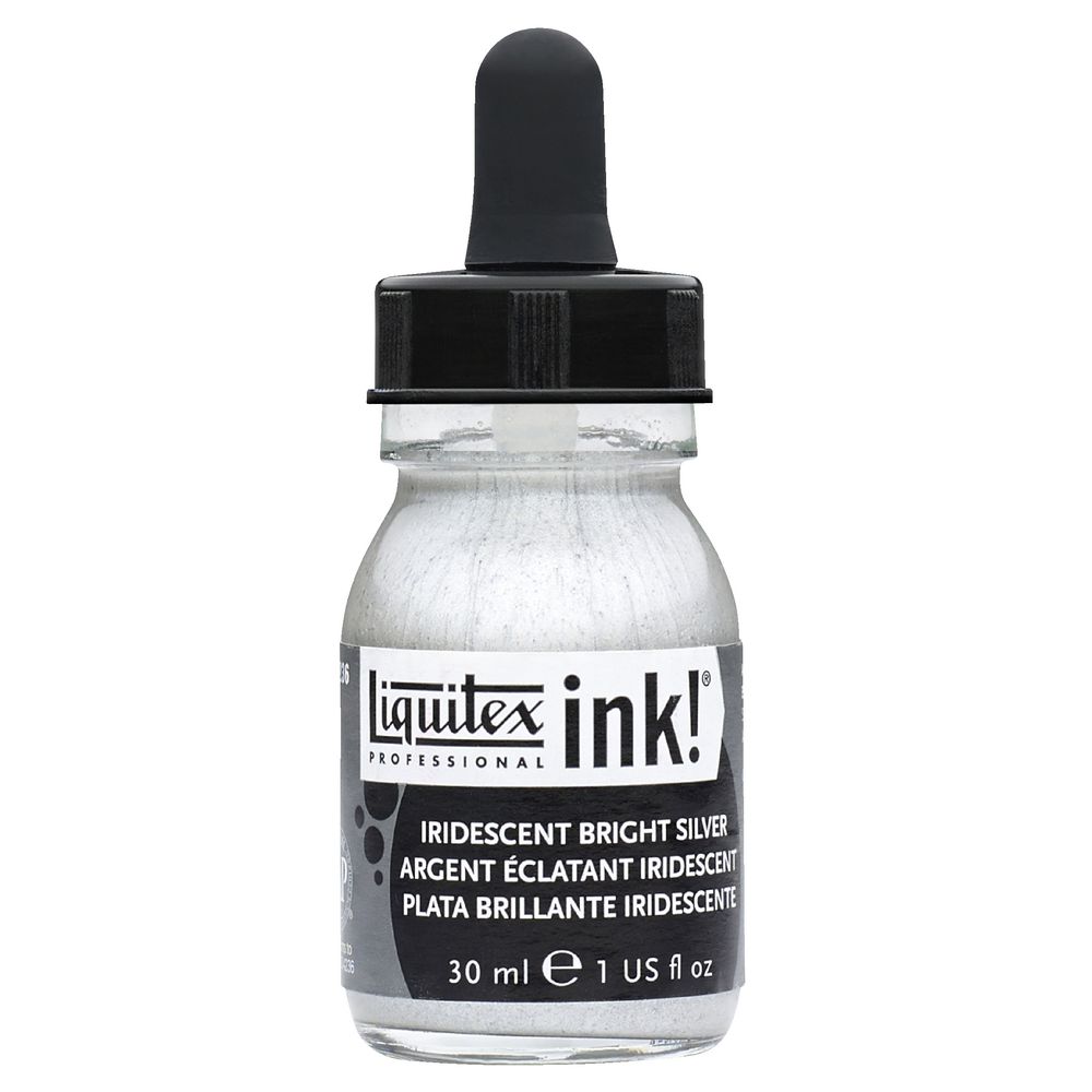Liquitex Ink 30mL Iridescent Bright Silver