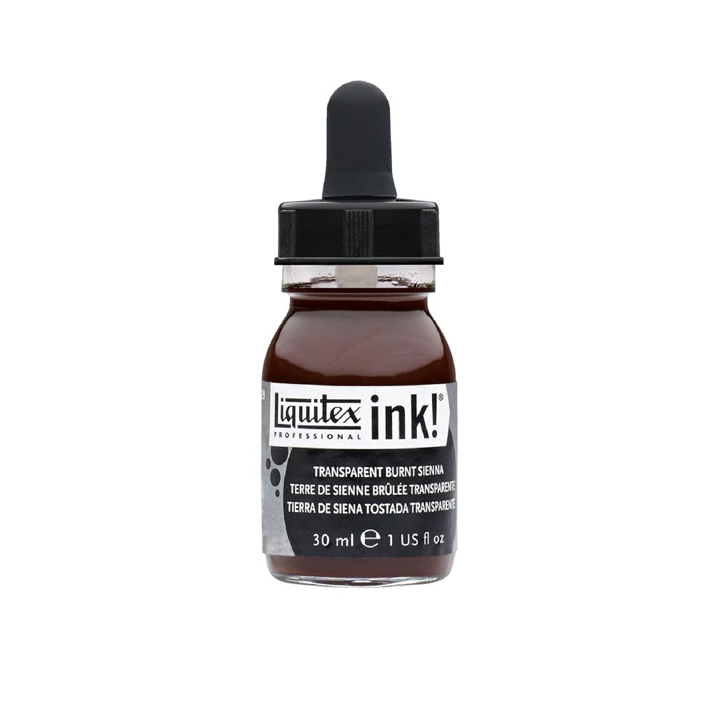 Liquitex Ink 30mL Transparent Burnt Sienna