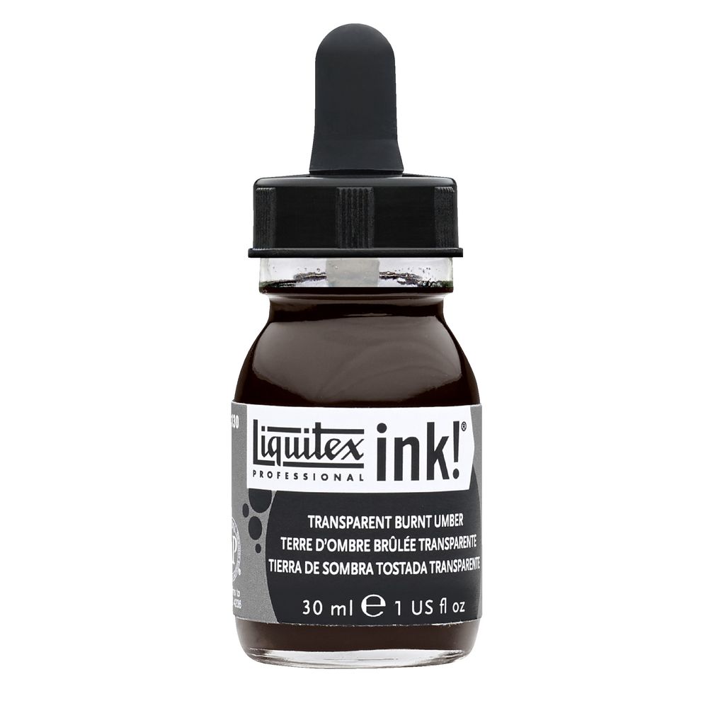 Liquitex Ink 30mL Transparent Burnt Umber