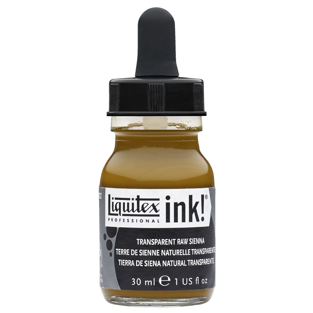 Liquitex Ink 30mL Transparent Raw Sienna
