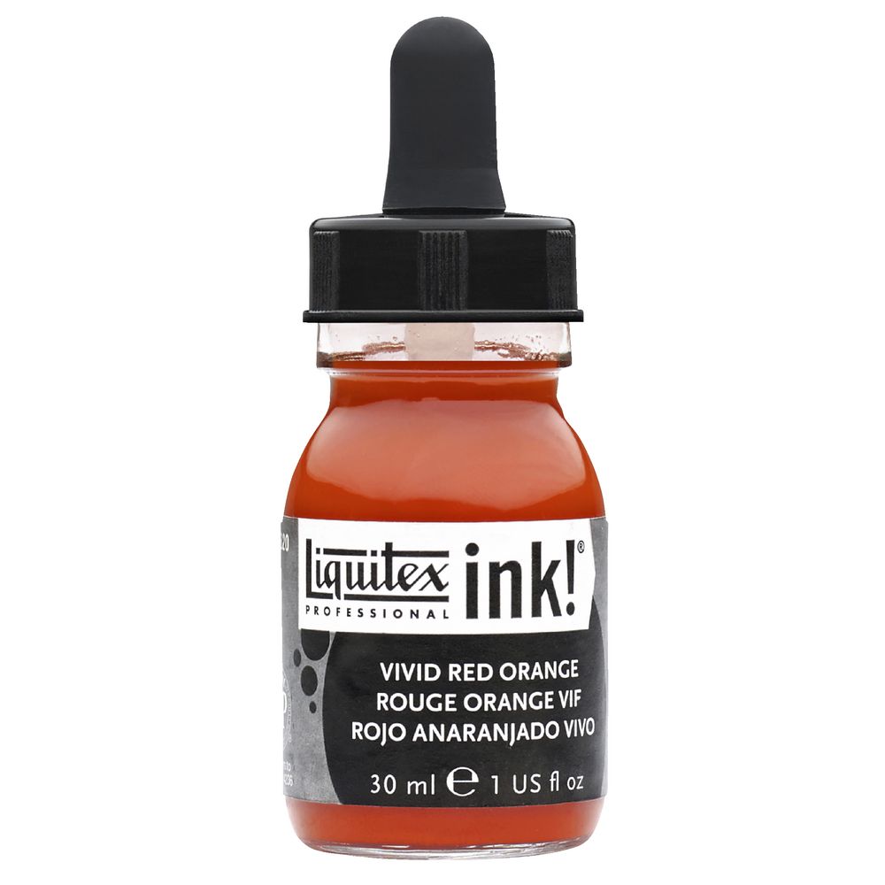 Liquitex Ink 30mL Vivid Red Orange