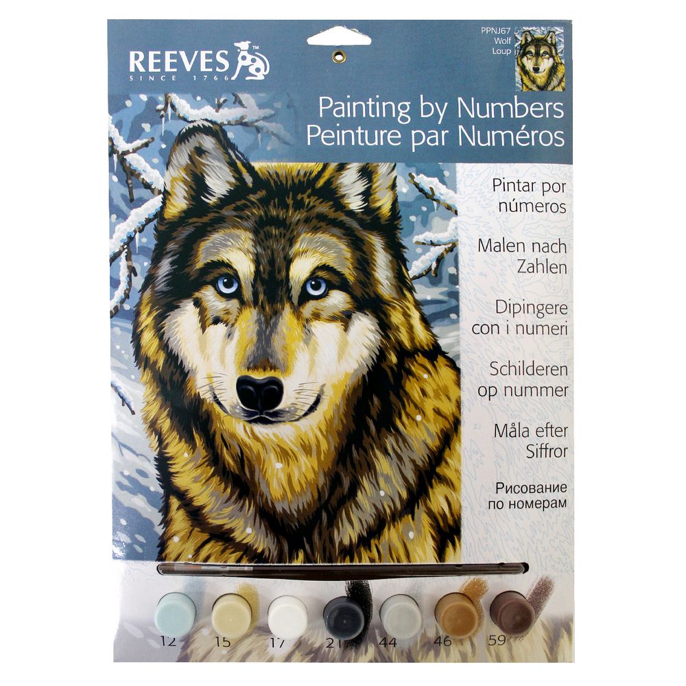 Reeves Artist Collection Paint by Number Wolf