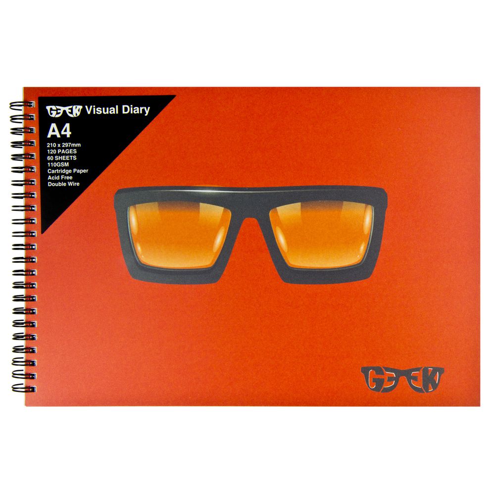 Geek A4 Visual Diary Thick Glasses