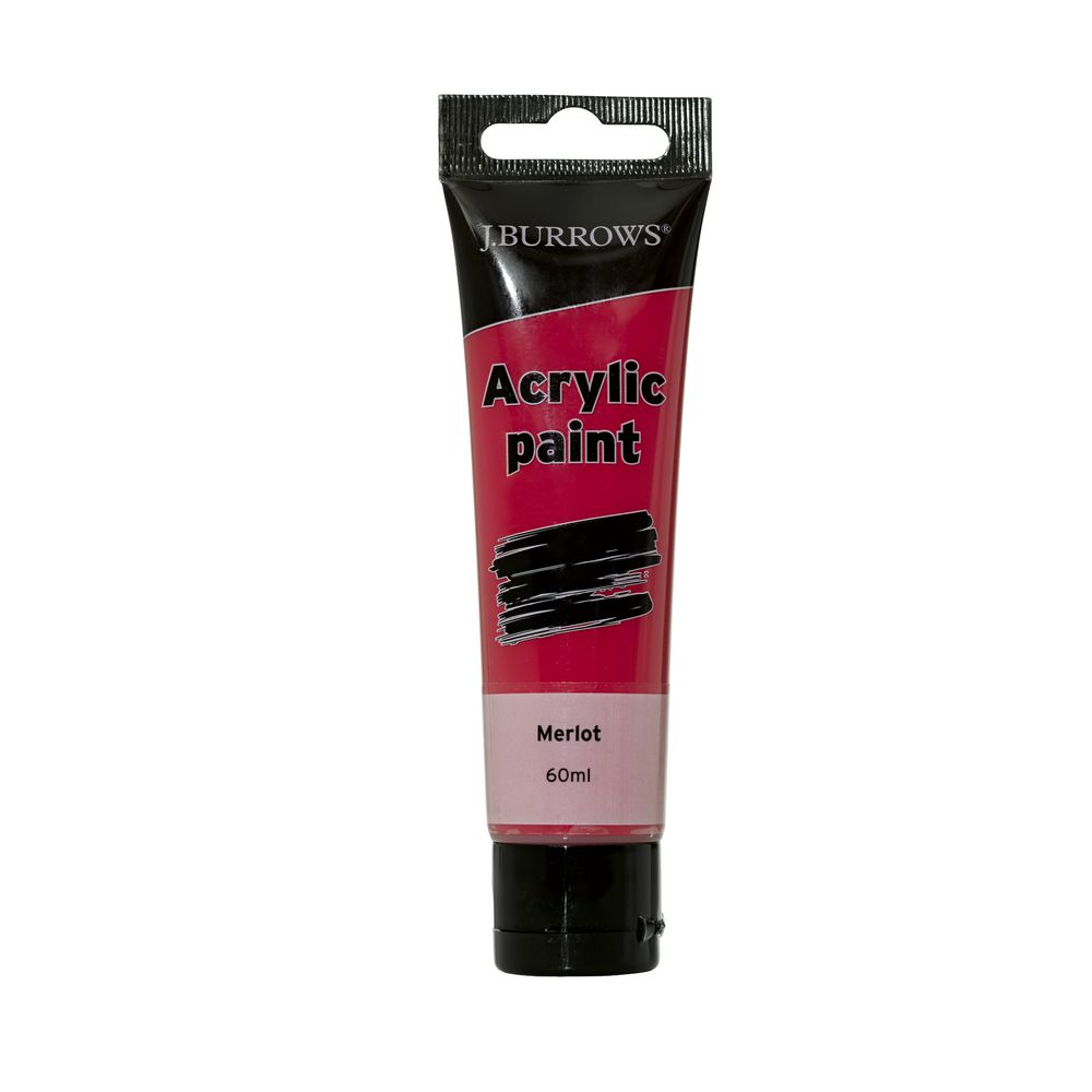 J.Burrows Acrylic Paint 60mL Merlot