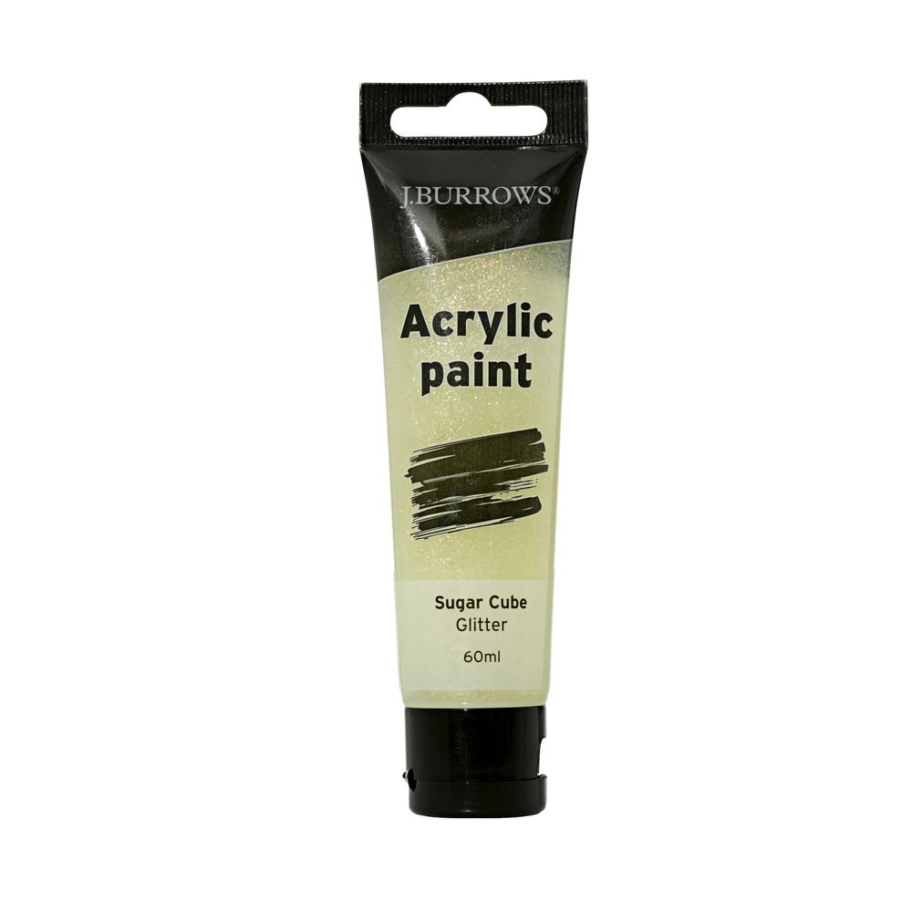 J.Burrows Acrylic Paint 60mL Glitter Sugar Cube