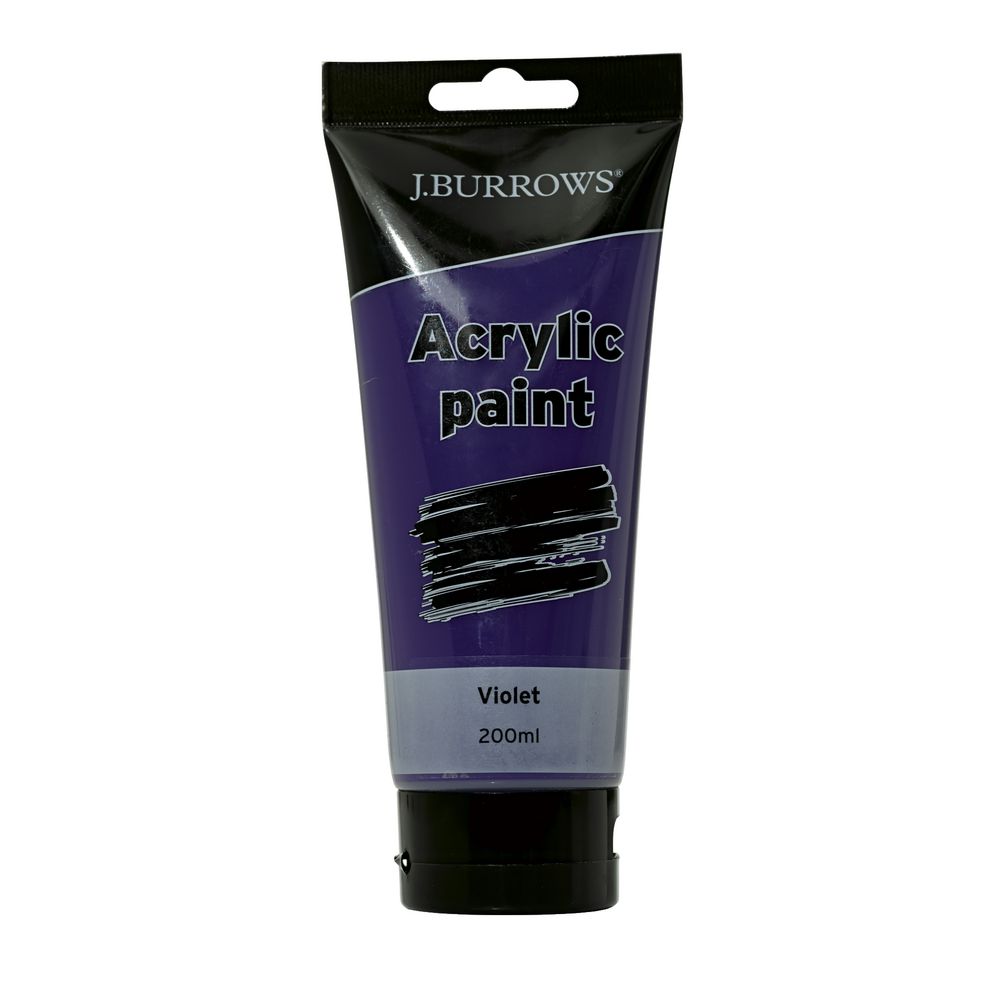 J.Burrows Acrylic Paint 200ml Violet