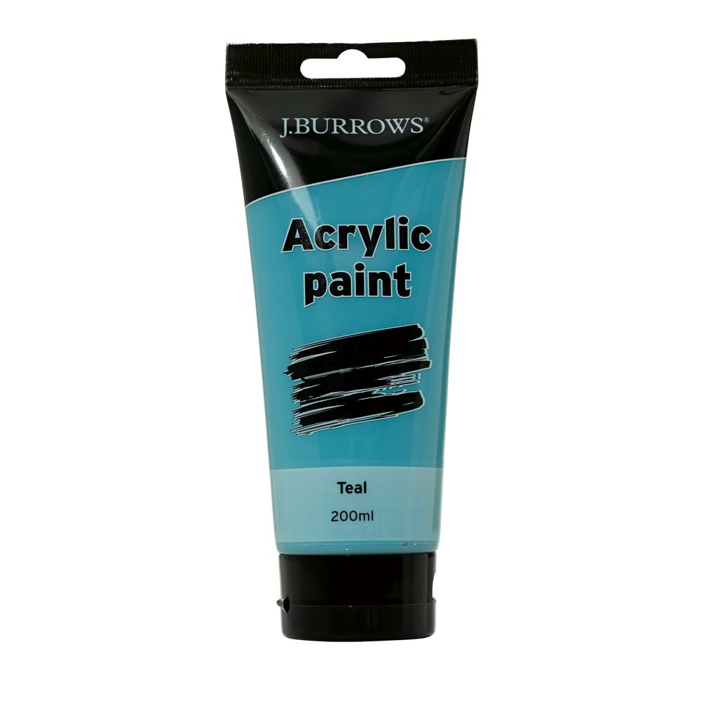 J.Burrows Acrylic Paint 200ml Teal