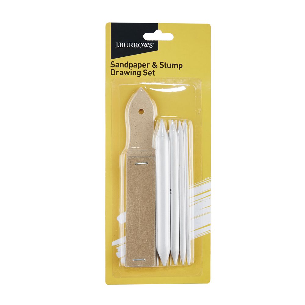 J.Burrows Sandpaper and Stump Drawing Set
