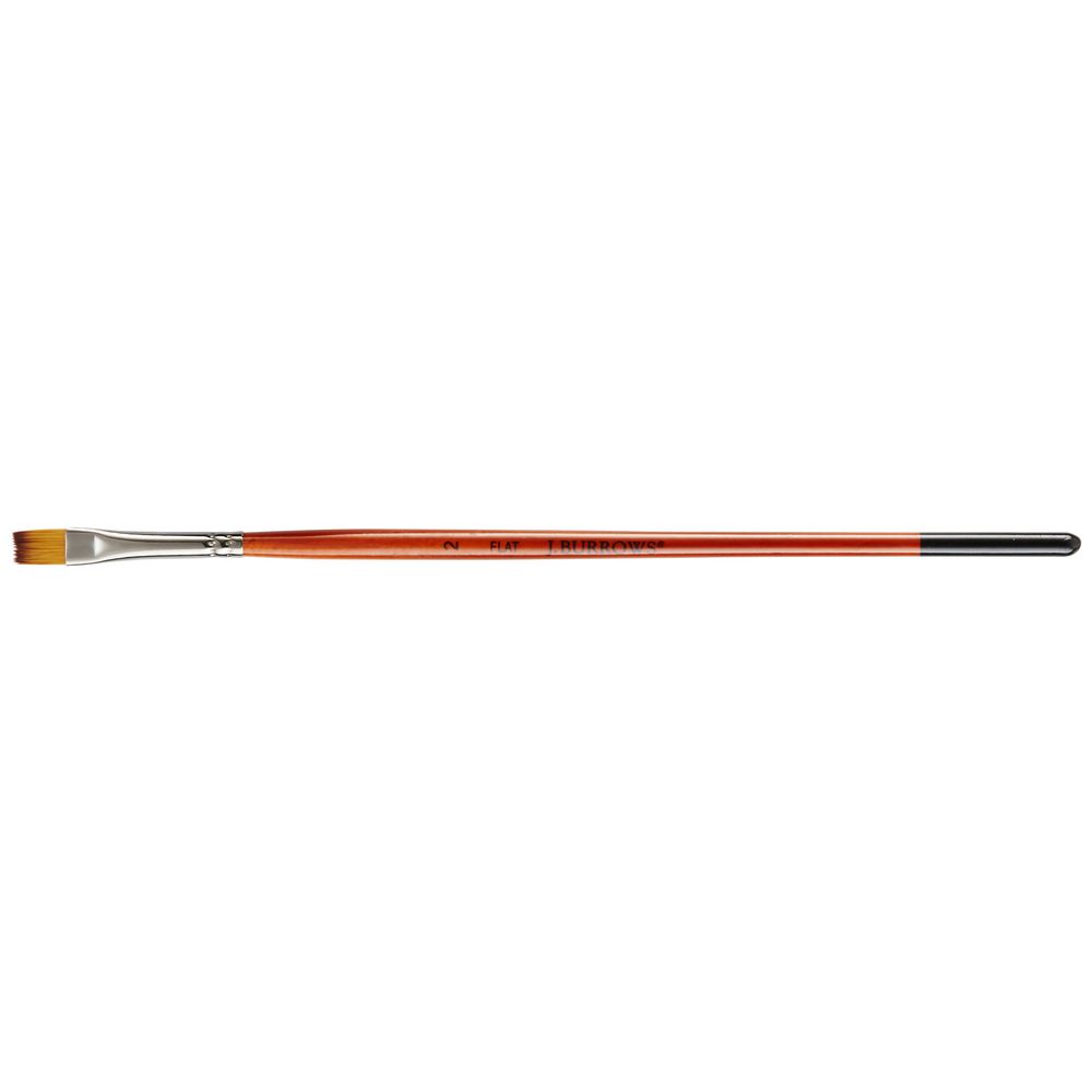 J.Burrows Flat Taklon Brush Size 2