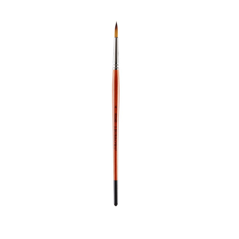J.Burrows Round Taklon Brush Size 4