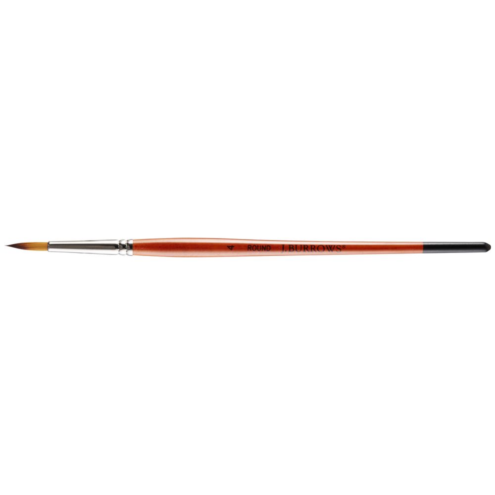 J.Burrows Round Taklon Brush Size 4