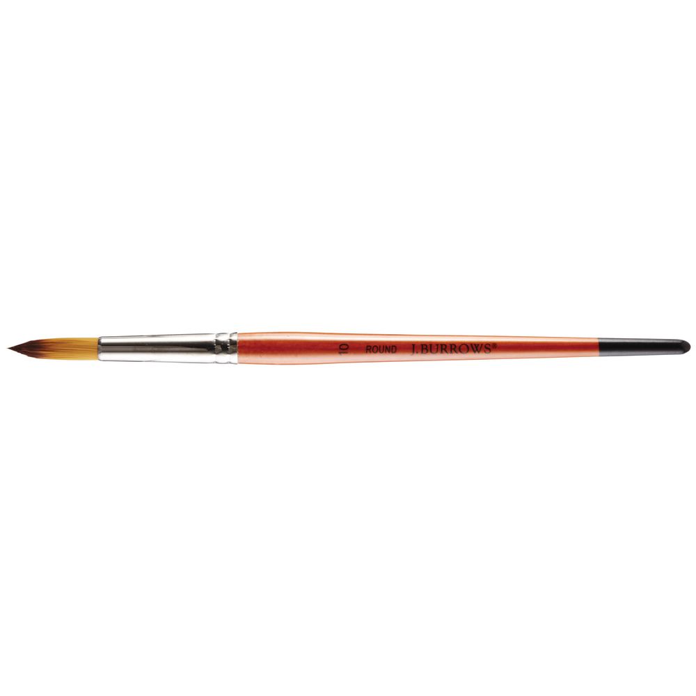 J.Burrows Round Taklon Brush Size 10