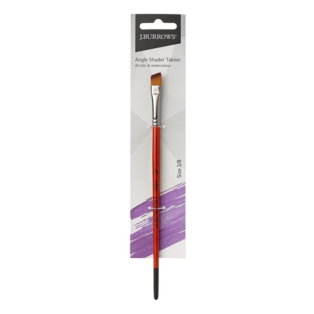 J.Burrows Angle Taklon Paintbrush Size 3/8