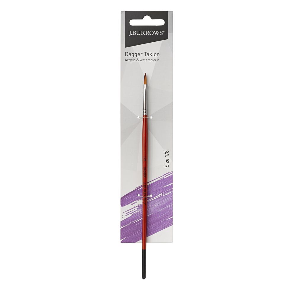 J.Burrows Dagger Taklon Paintbrush Size 1/8