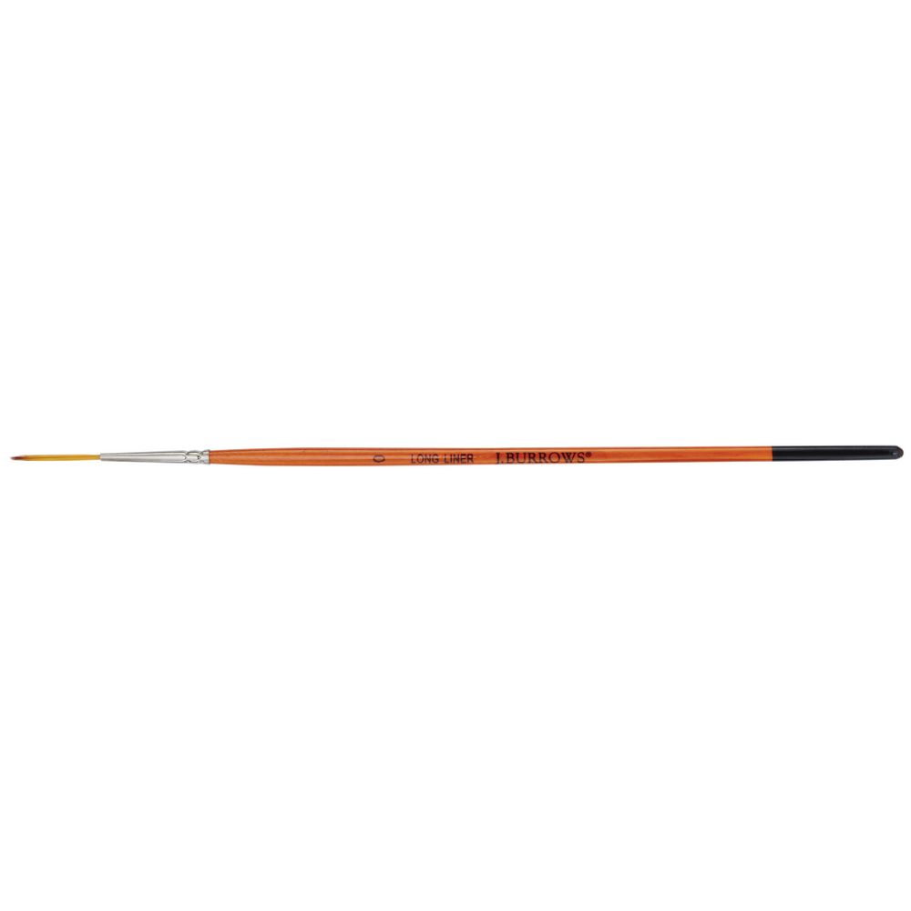 J.Burrows Long Liner Taklon Paintbrush Size 0
