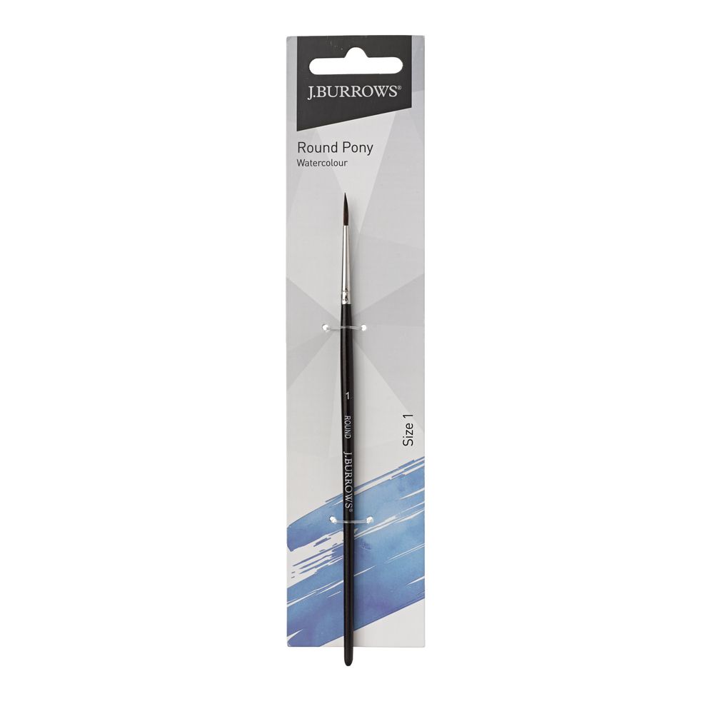 J.Burrows Round Pony Paintbrush Size 1