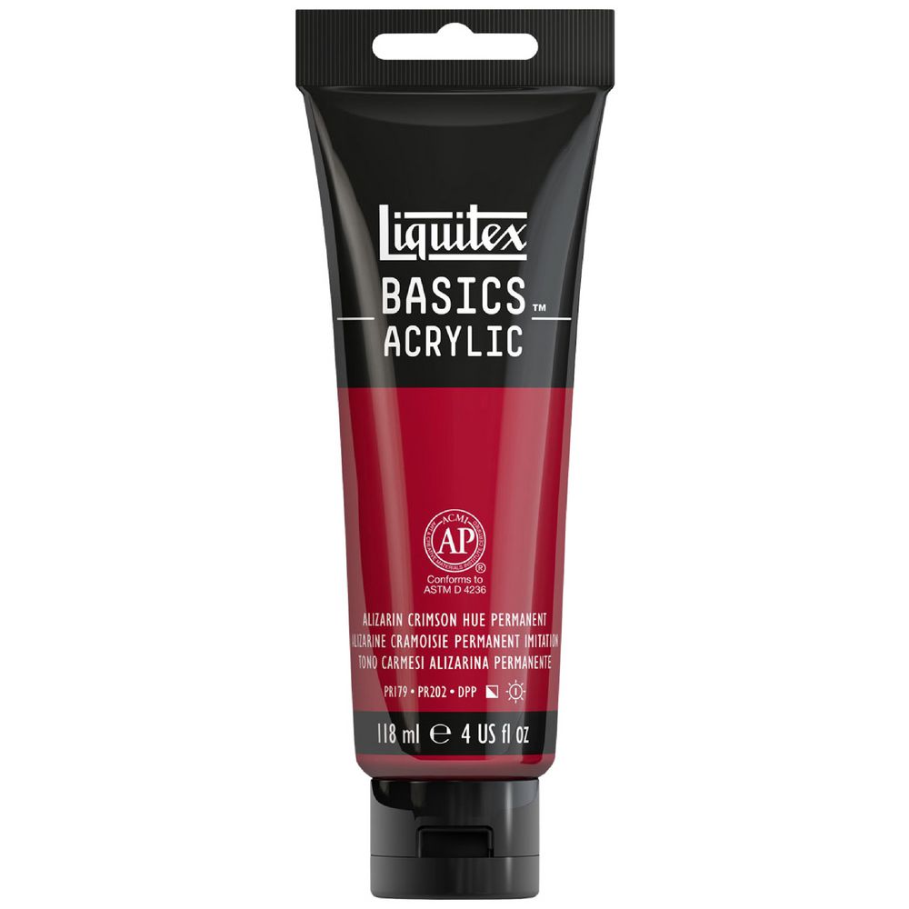 Liquitex Basics 118mL Paint Alizarine Crimson Hue