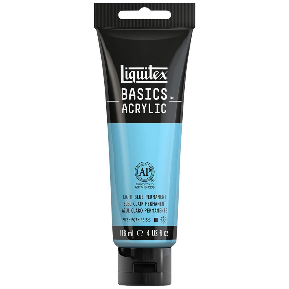 Liquitex Basics 118mL Paint Light Blue Permanent