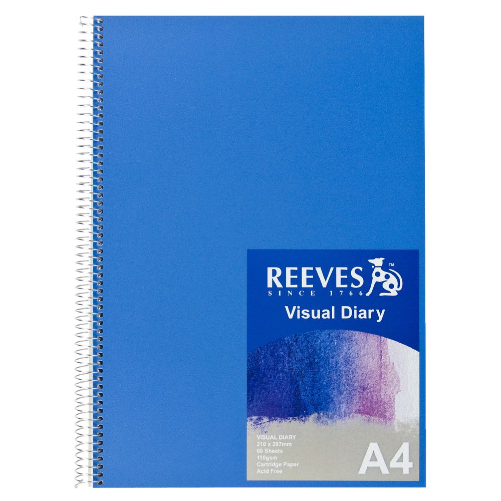 Reeves Visual Colour Diary A4 Assorted Colours