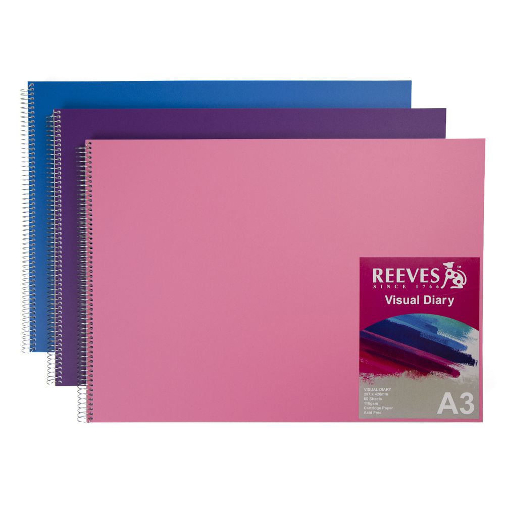 Reeves Visual Colour Diary A3 Assorted Colours