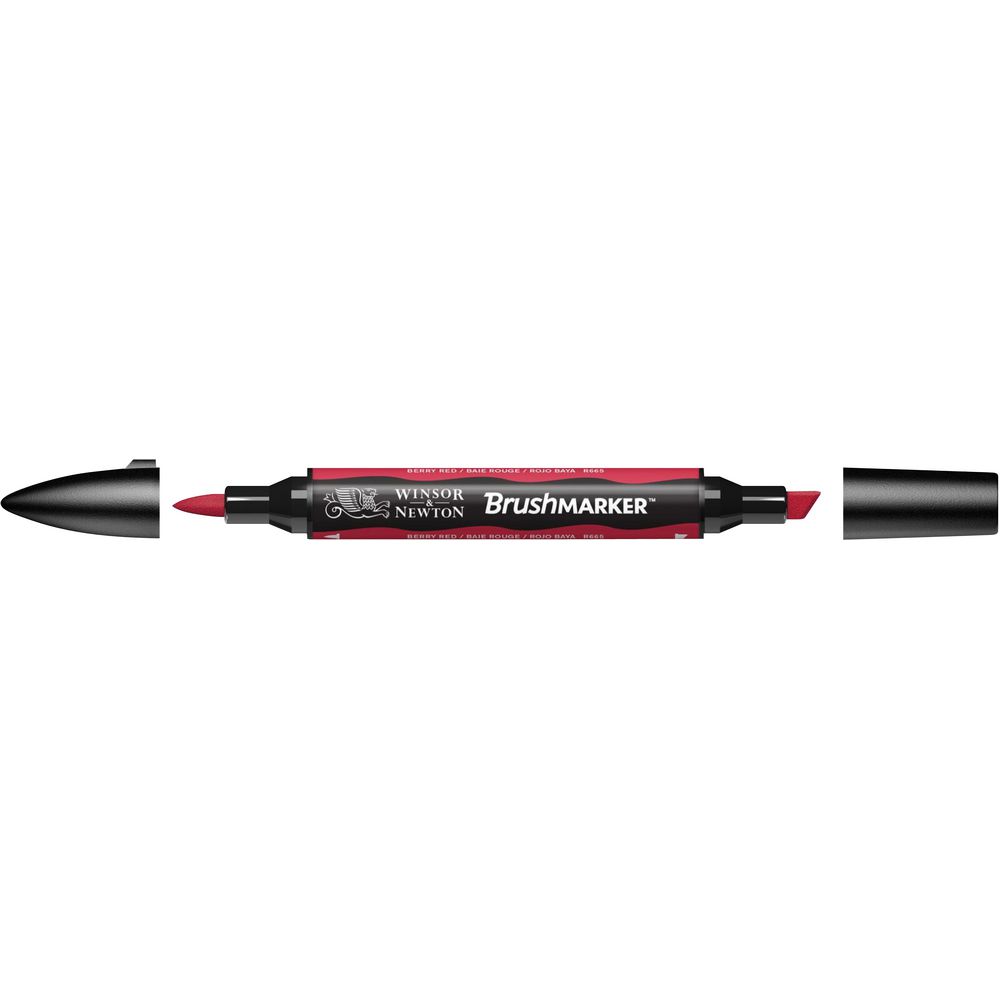 Winsor & Newton Brush Marker Berry Red