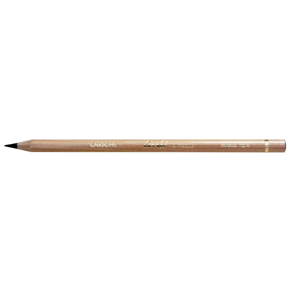 Conte Carbon H Sketch Pencil Natural Wood