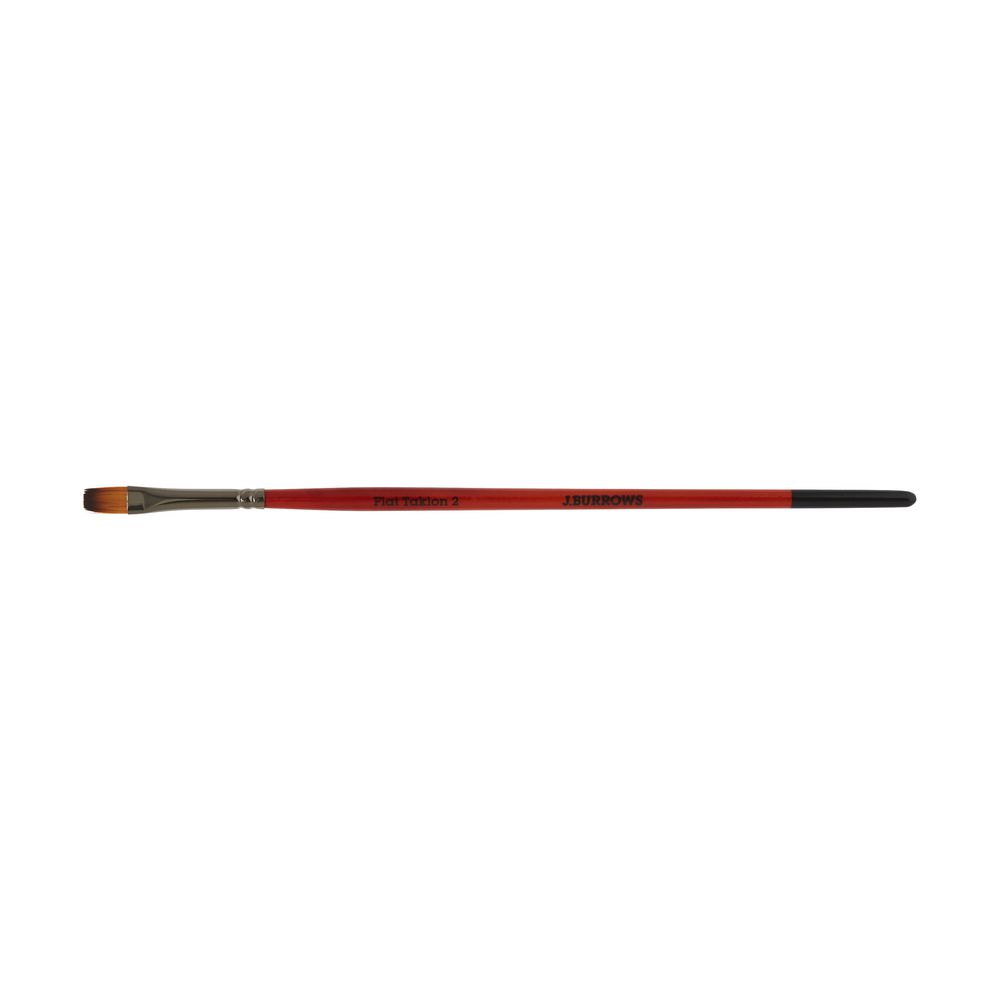 J.Burrows Flat Taklon Paintbrush Size 2