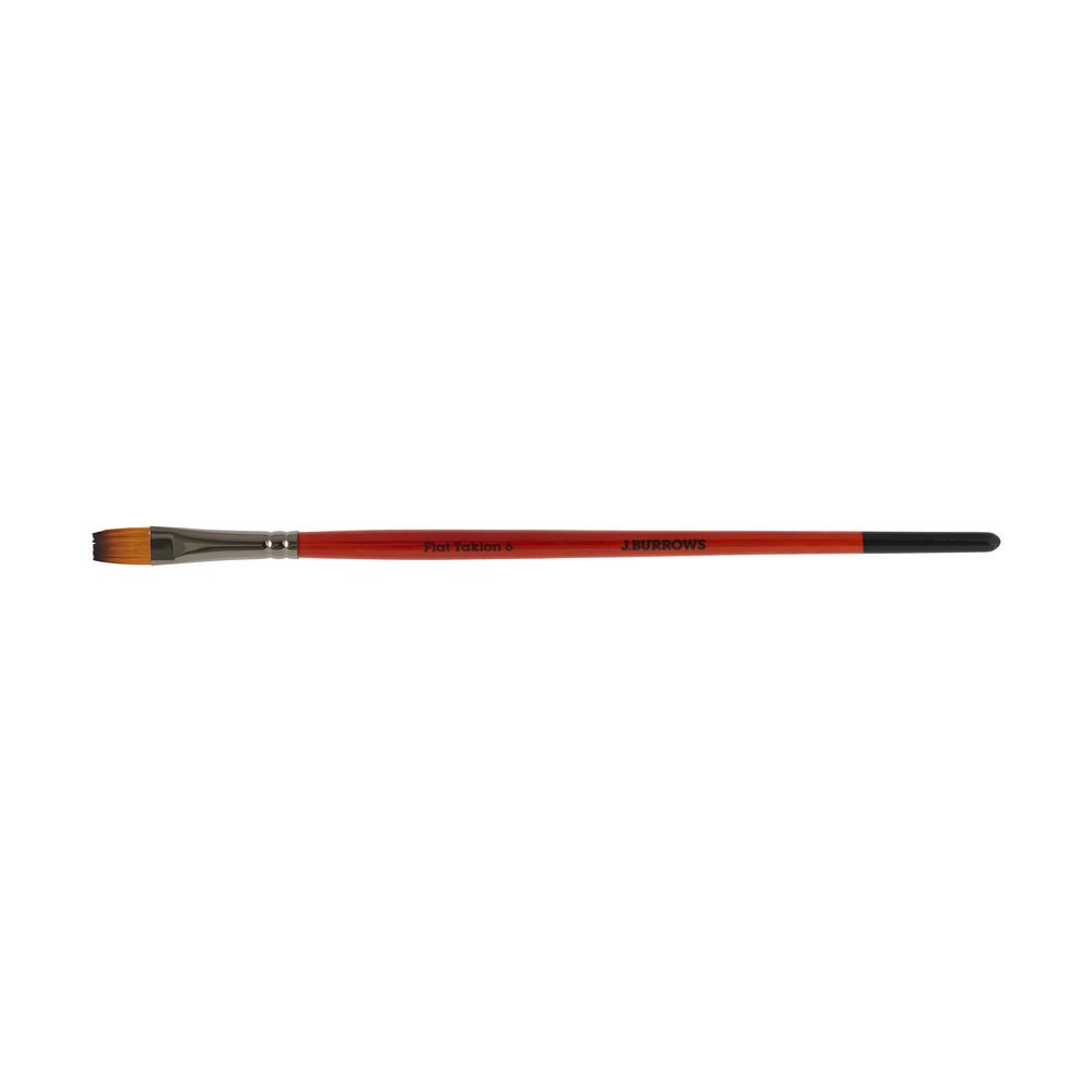 J.Burrows Flat Taklon Paintbrush Size 6