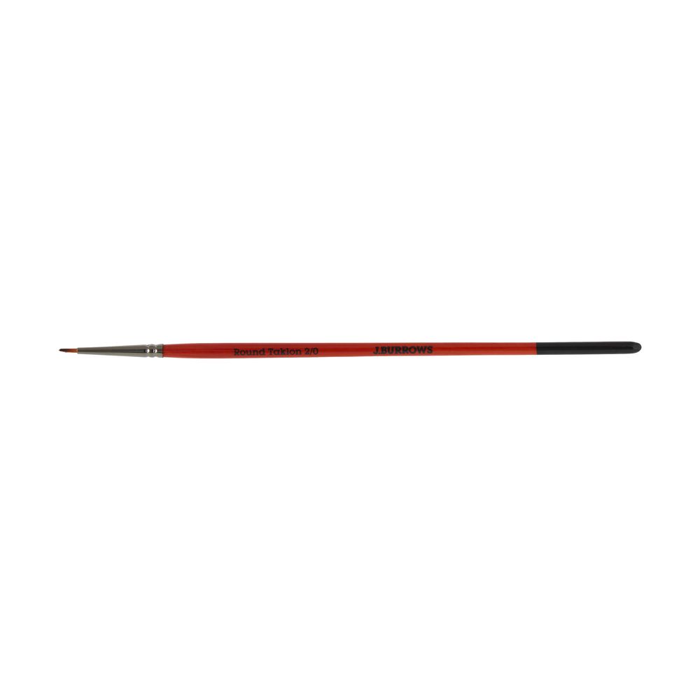 J.Burrows Round Taklon Paintbrush Size 2/0