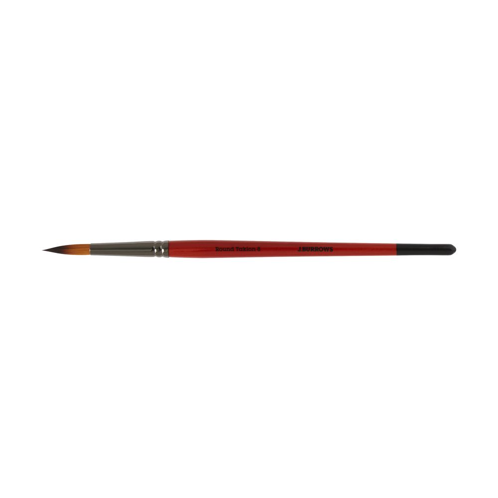 J.Burrows Round Taklon Paintbrush Size 8