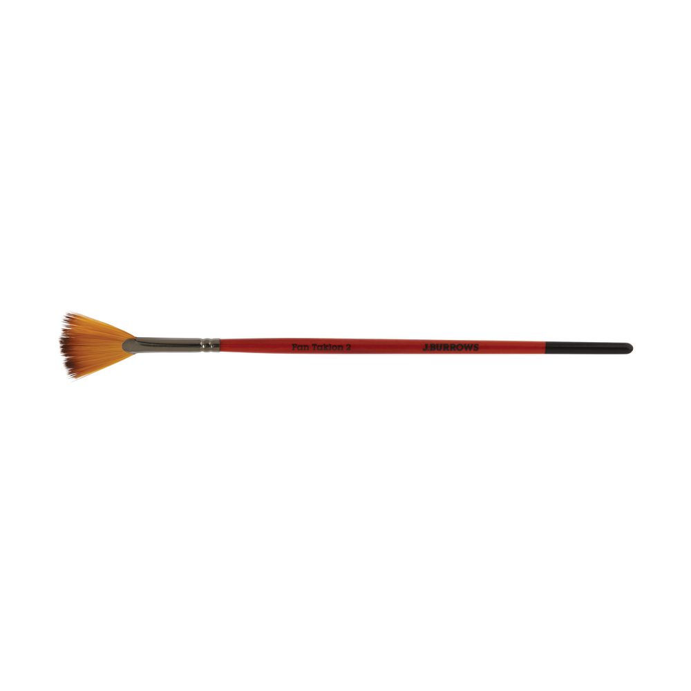 J.Burrows Fan Taklon Paintbrush Size 2
