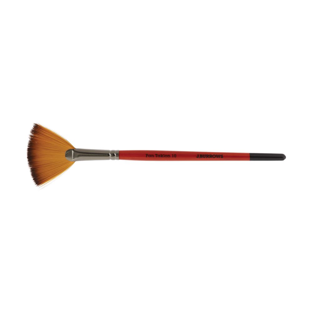 J.Burrows Fan Taklon Paintbrush Size 10