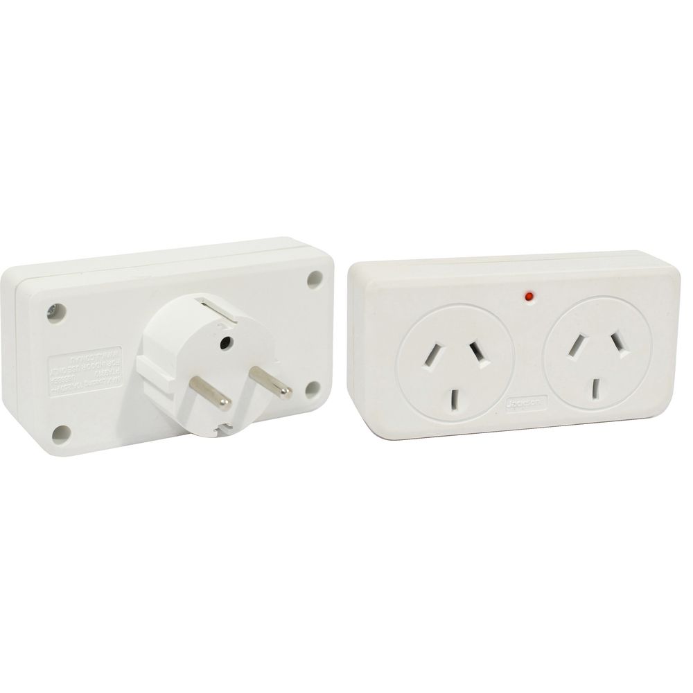 Jackson Outbound Europe Travel Double Adaptor