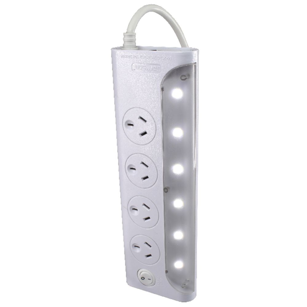 Jackson 4 Outlet Powerboard White