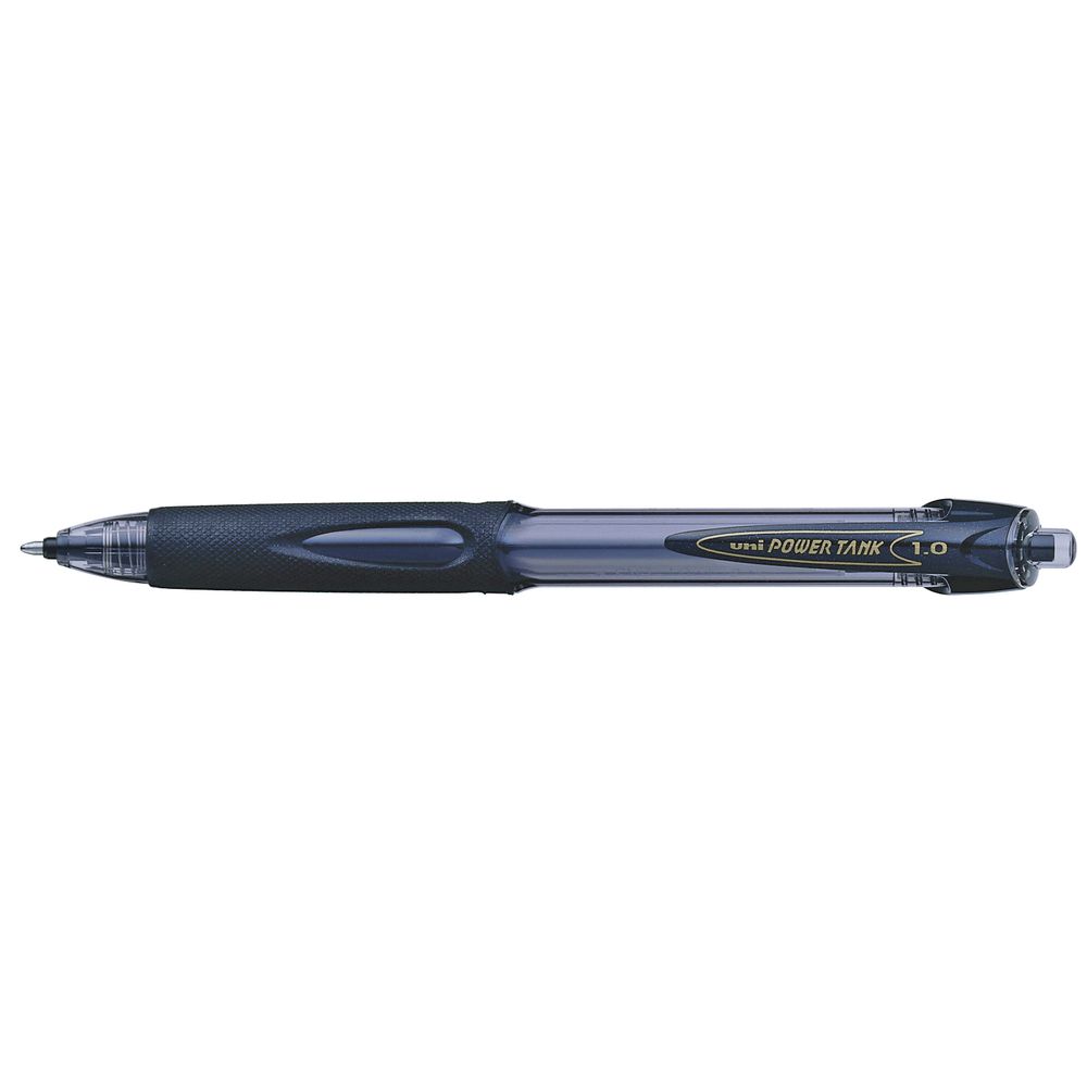 Uni PowerTank Retractable Ballpoint Pens Black 4 Pack