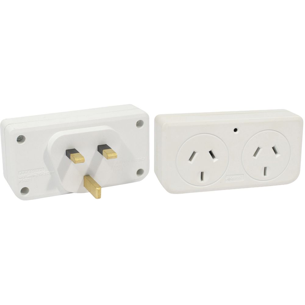 Jackson Outbound UK Travel Double Adaptor