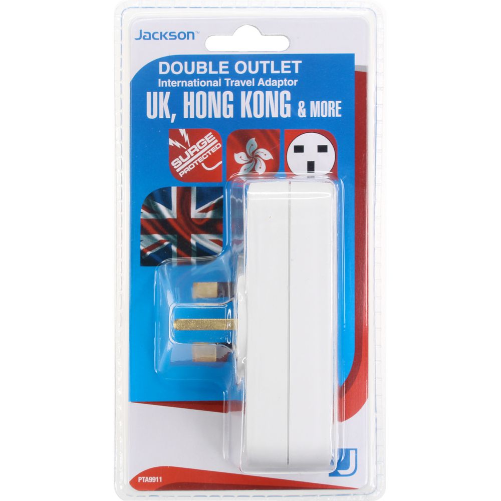 Jackson Outbound UK Travel Double Adaptor