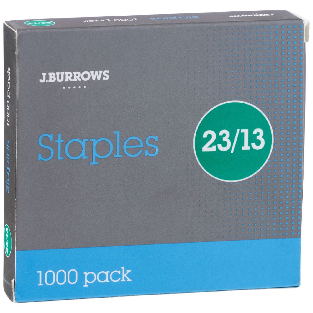 J.Burrows 23/13 Staples 1000 Pack