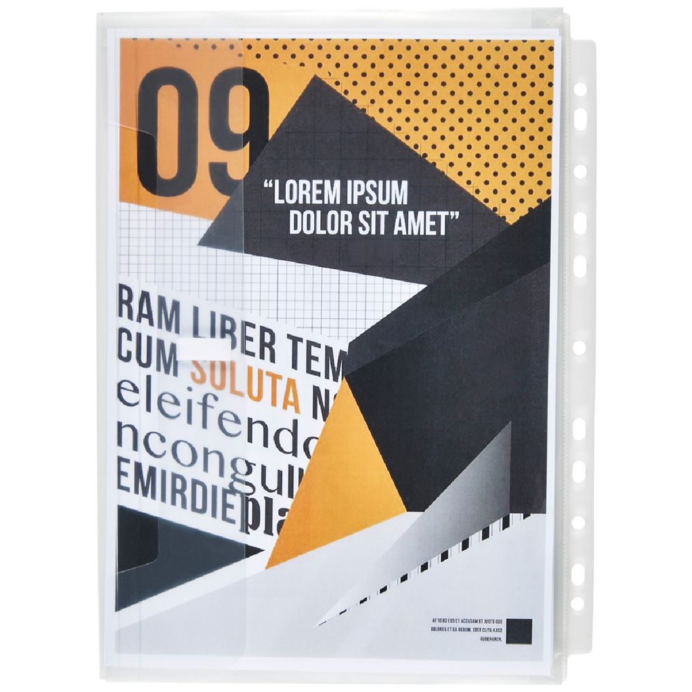 J.Burrows Expanding Binder Document Wallet A4 Clear Officeworks