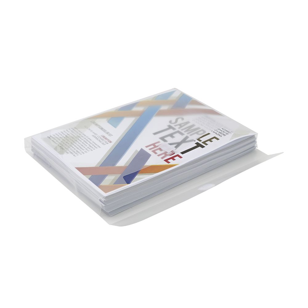 J.Burrows Expanding Binder Document Wallet A4 Clear 3 Pack